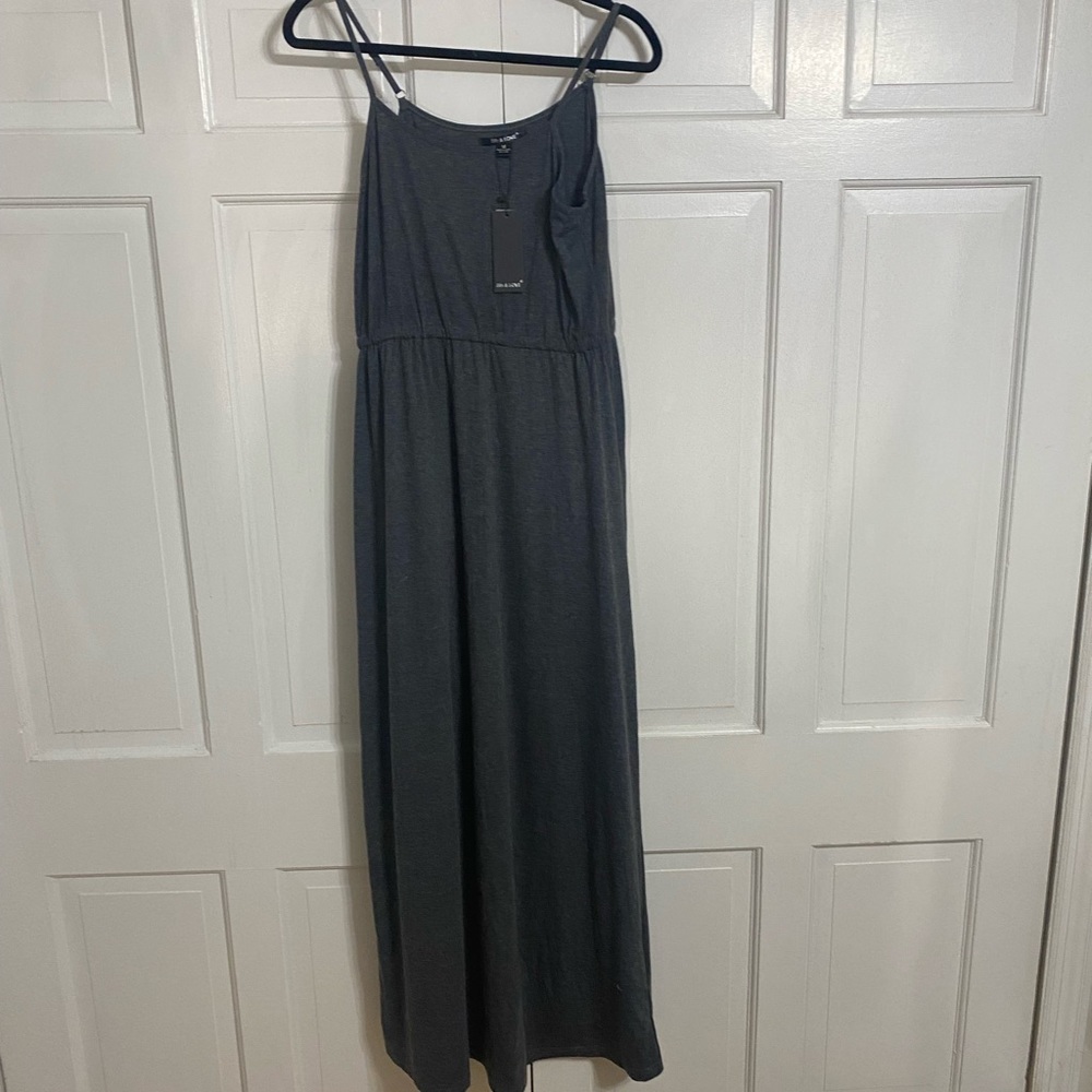 NWT long gray maxi dress